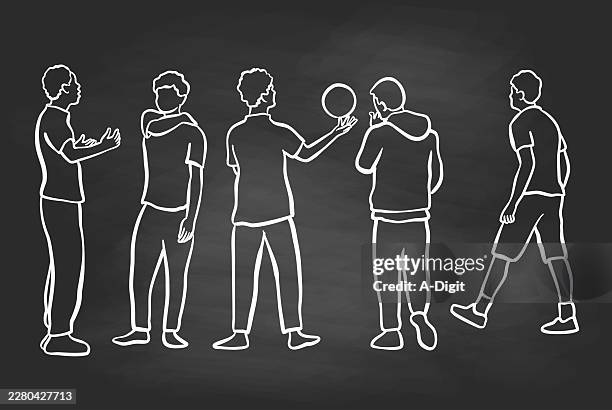 adolescence communication blackboard - student wellbeing stock illustrations