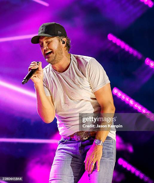 Luke Bryan performs onstage at Nissan Stadium during day four of CMA Fest 2026 on June 07, 2026 in Nashville, Tennessee.