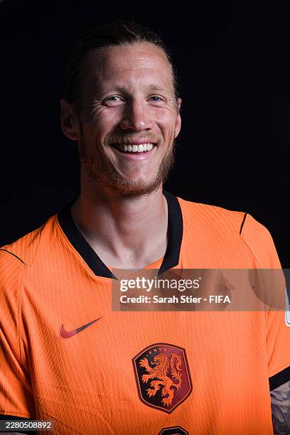 Wout Weghorst of Netherlands poses for a portrait during the official FIFA World Cup 2026 portrait session on June 06, 2026 in White Plains, New York.