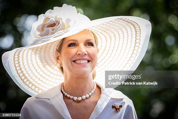 Queen Maxima of The Netherlands visits Resto van Harte on the first day of German President Frank-Walter Steinmeier's State visit to The Netherlands...