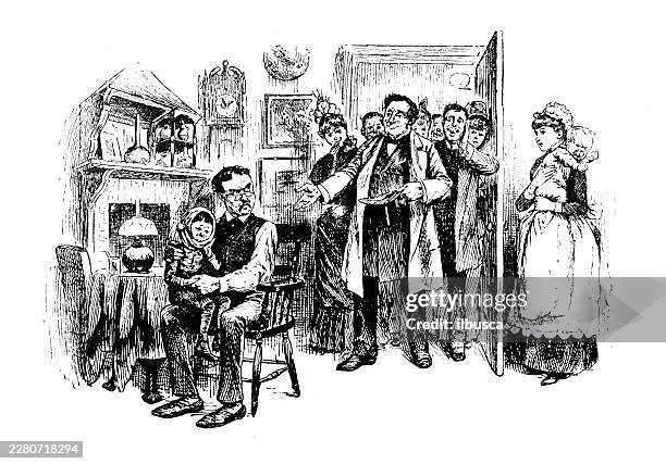 home visit - family visit stock illustrations