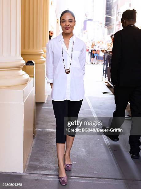 Tessa Thompson is seen on June 13, 2026 in New York City.