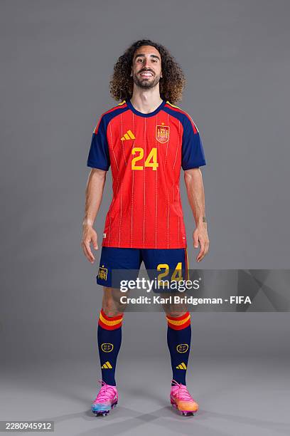 Marc Cucurella of Spain poses for a portrait during the official FIFA World Cup 2026 portrait session on June 09, 2026 in Chattanooga, Tennessee.