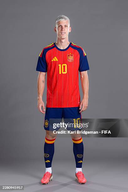 Dani Olmo of Spain poses for a portrait during the official FIFA World Cup 2026 portrait session on June 09, 2026 in Chattanooga, Tennessee.