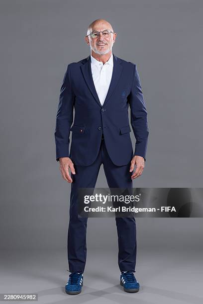 Luis de la Fuente, Head Coach of Spain, poses for a portrait during the official FIFA World Cup 2026 portrait session on June 09, 2026 in...