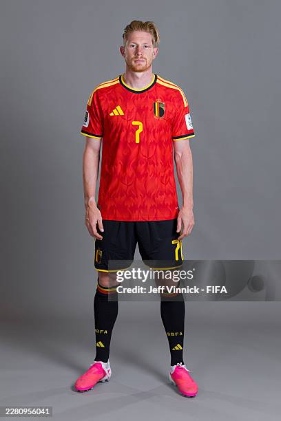 Kevin De Bruyne of Belgium poses for a portrait during the official FIFA World Cup 2026 portrait session on June 09, 2026 in Renton, Washington.