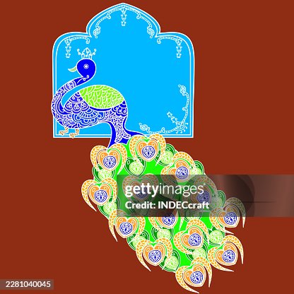 Peacock rangoli Peacock rangoli