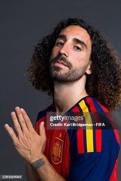 Marc Cucurella of Spain poses for a portrait during the official FIFA World Cup 2026 portrait session on June 09, 2026 in Chattanooga, Tennessee.