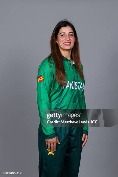 Pakistan Riaz Rambo Aliya Riaz of Pakistan poses for a portrait during the Media Session ...