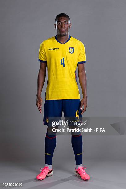 Joel Ordonez of Ecuador poses for a portrait during the official FIFA World Cup 2026 portrait session on June 10, 2026 in Columbus, Ohio.