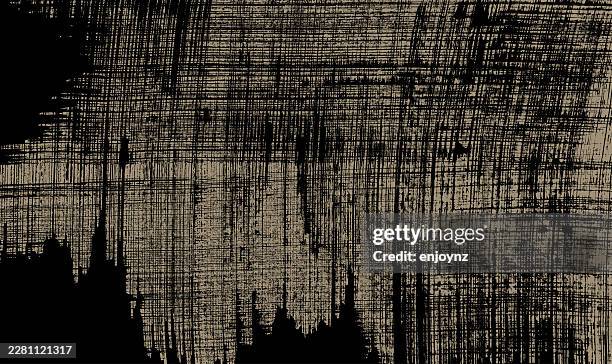 sweeping paint brush stroke textured background wallpaper - cross hatching stock illustrations