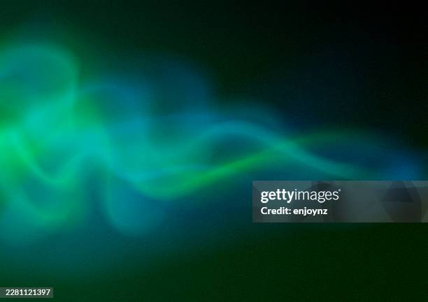 abstract flowing green ethereal gradient smoke - smoke vector stock illustrations