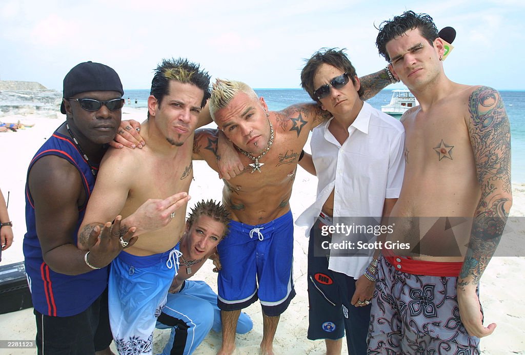 Spring Beack Uncentered Crazy Town backstage during MTV's Spring Break 2001 in Cancun,... News ...