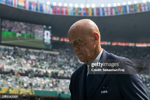 Pierluigi CollinaItalian former football referee during the FIFA World Cup 2026 Group A match between Mexico and South Africa at Mexico City Stadium...