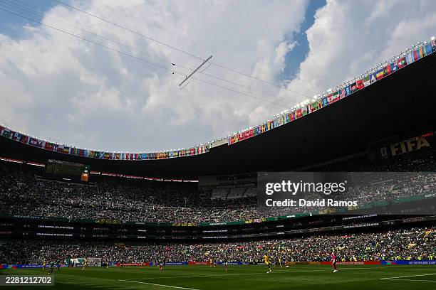 General view of the stadium during the FIFA World Cup 2026 Group A match between Mexico and South Africa at Mexico City Stadium on June 11, 2026 in...