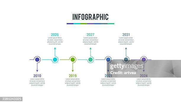 infographic elements, timelines - timeline stock illustrations