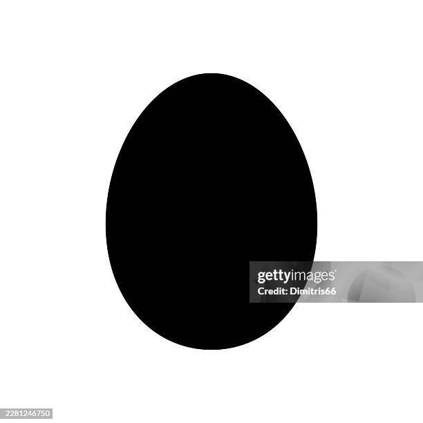egg solid icon - zinc stock illustrations