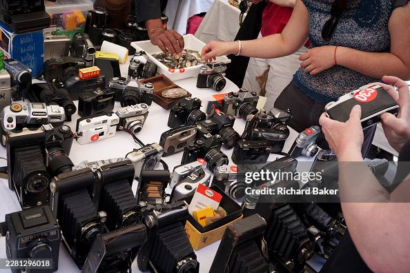 Market Stall Vintage Film Cameras Market Stall Vintage Film Cameras