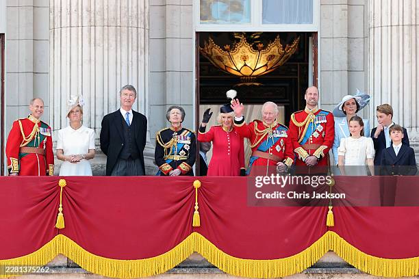 Prince Edward, Duke of Edinburgh, Sophie, Duchess of Edinburgh, Vice Admiral Sir Timothy Laurence, Princess Anne, Princess Royal, Queen Camilla, King...