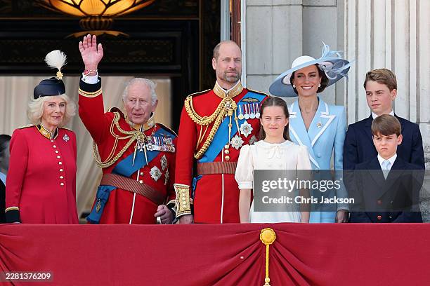 Queen Camilla, King Charles III, Prince William, Prince of Wales, Princess Charlotte of Wales, Catherine, Princess of Wales, Prince George of Wales...
