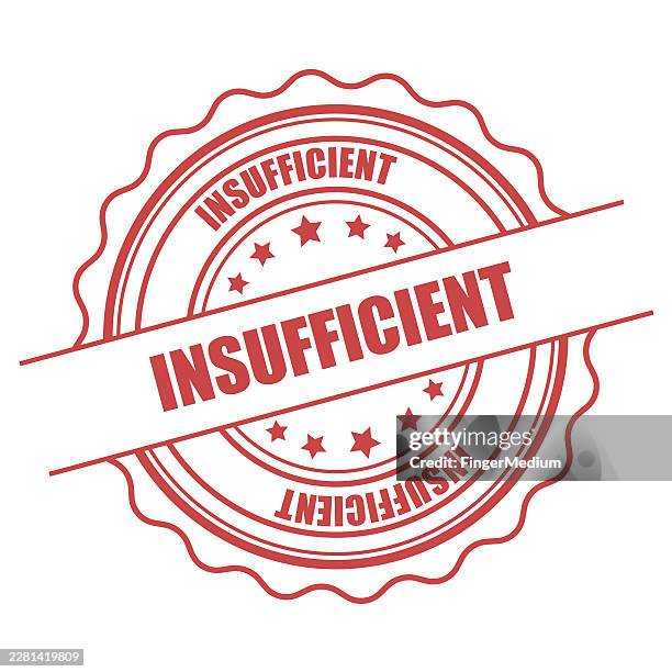 insufficient rubber seal stamp - too small stock illustrations