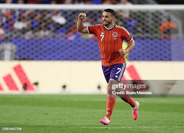 John McGinn of Scotland celebrates scoring his team's first goal during the FIFA World Cup 2026 Group C match between Haiti and Scotland at Boston...