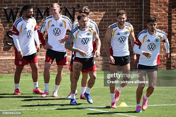 Dpatop - 17 June 2026, USA, Winston-Salem: Soccer: 2026 World Cup, National Team, Germany, Training ahead of the second World Cup group stage match...