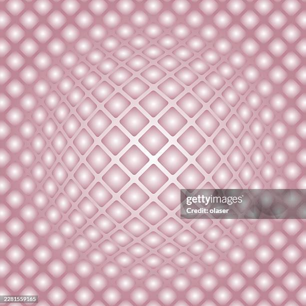 soft pink geometric lattice pattern with glowing diamond shapes and repeating circular highlights, creating a smooth decorative background with a subtle sense of depth and symmetry. - subtle square background stock illustrations