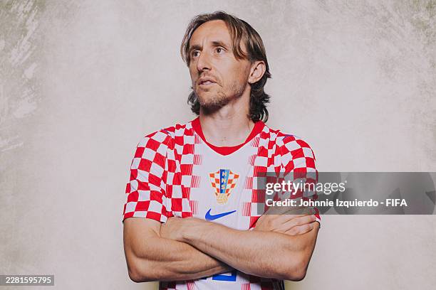 Luka Modric of Croatia poses for a portrait during the official FIFA World Cup 2026 portrait session on June 12, 2026 in Alexandria, Virginia.
