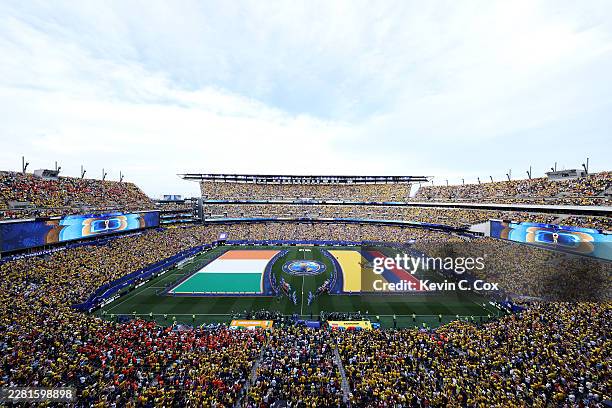 General view inside the stadium before the FIFA World Cup 2026 Group E match between Cote D'Ivoire and Ecuador at Philadelphia Stadium on June 14,...