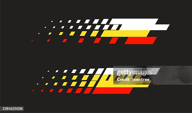 abstract color checkers speed concepts element sticker - driving fast stock illustrations