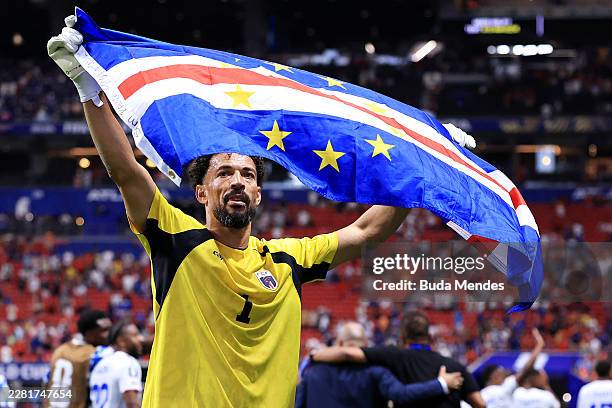 Vozinha of Cabo Verde applaud fans after the 0-0 draw during the FIFA World Cup 2026 Group H match between Spain and Cabo Verde at Atlanta Stadium on...