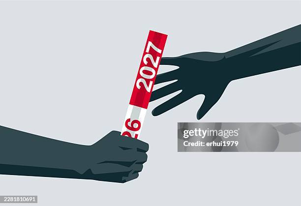 transition and continuity - relay stock illustrations