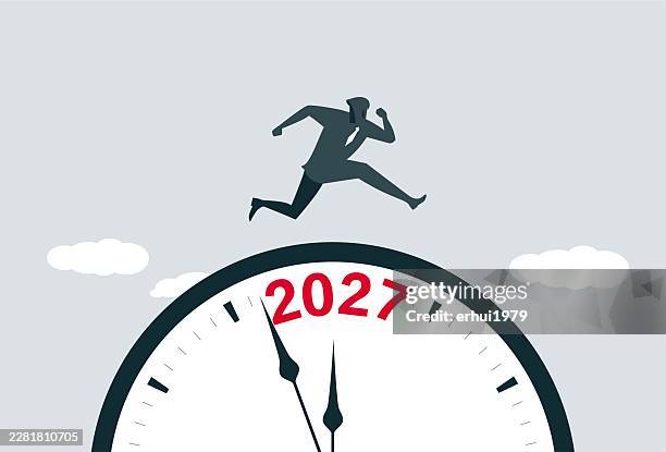 deadline and time management - clocks forward stock illustrations
