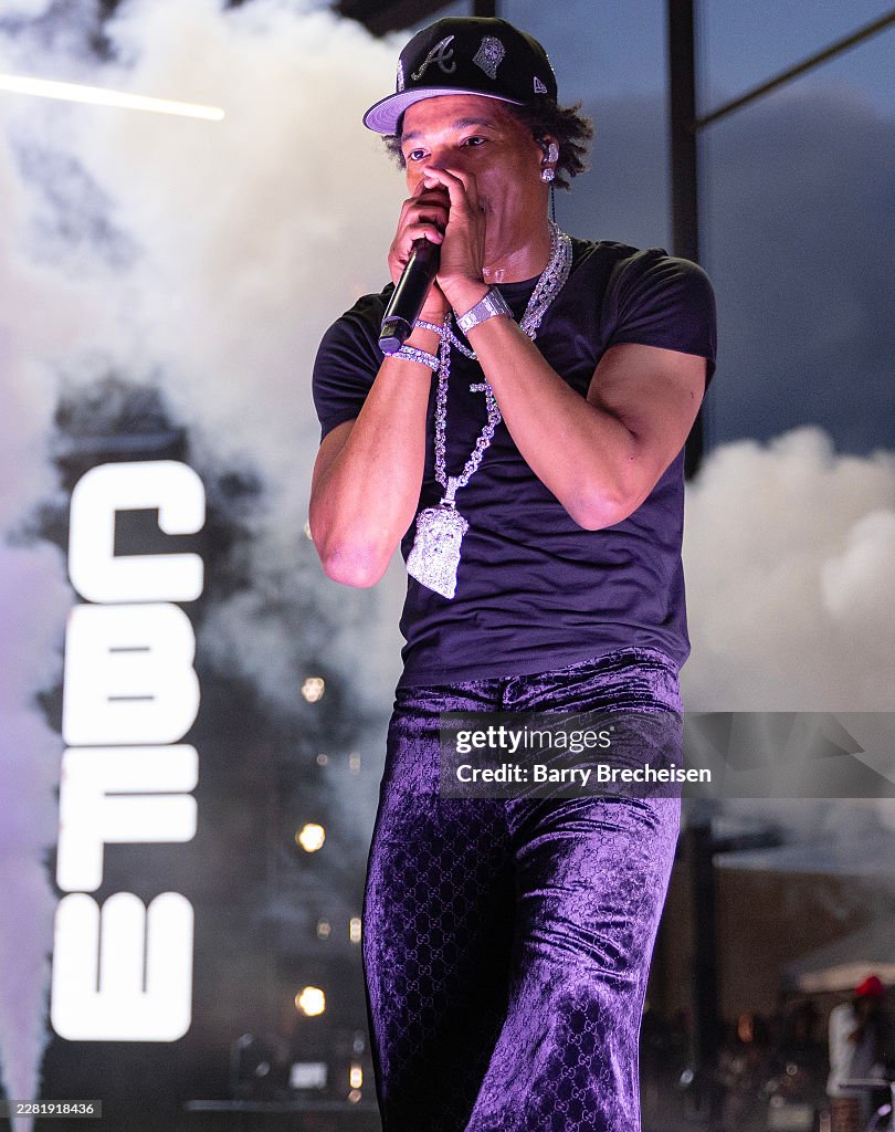 Lirical Rapper American rapper Lil Baby performs during the 2026 Lyrical Lemonade ...