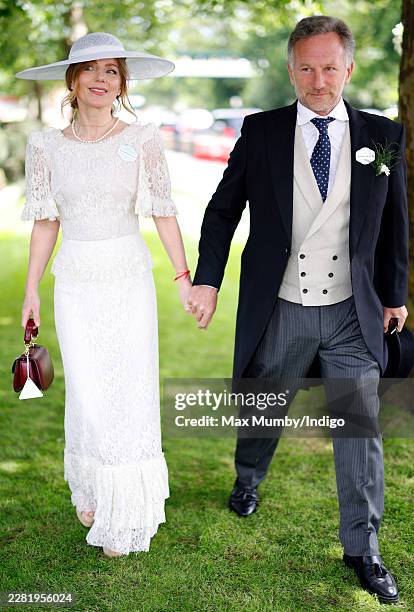 Geri Halliwell-Horner and Christian Horner attend day one of Royal Ascot 2026 at Ascot Racecourse on June 16, 2026 in Ascot, England.
