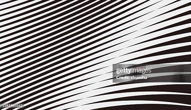 black and white simple slanted radial motion stripe shape design graphic abstract background - motion graphic stock illustrations