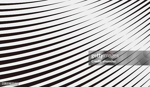 black and white simple slanted radial motion stripe shape design graphic abstract background - motion graphic stock illustrations