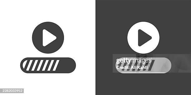 video player glyph solid icon. solid icon that can be applied anywhere, simple, pixel perfect and modern style - clapper board hands stock illustrations