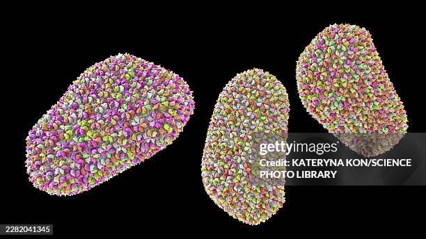 human immunodeficiency virus type 1 virion, illustration - core stock illustrations