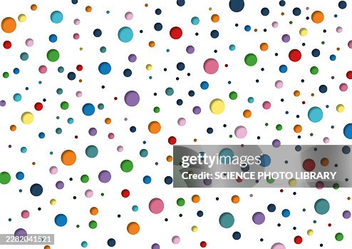 Multicoloured dots, illustration Multicoloured dots, illustration