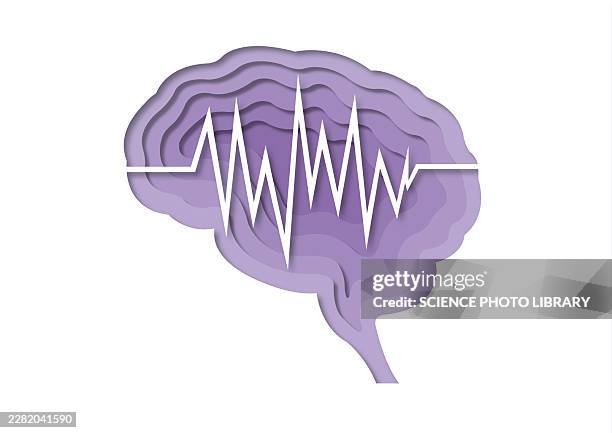 epilepsy, conceptual illustration - epilepsy stock illustrations