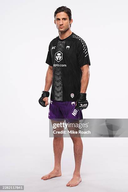 Allan Nascimento poses for a portrait during a UFC photo session on June 17, 2026 in Las Vegas, Nevada.