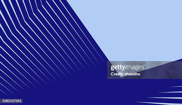 blue simple slanted geometric motion stripe shape design graphic abstract background - motion graphic stock illustrations
