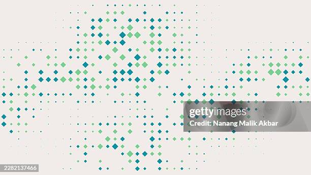 colorful halftone gradient pattern for background design - binary code circle stock illustrations