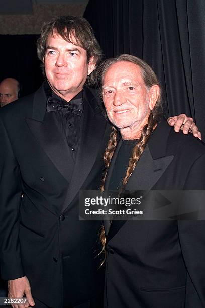 Jimmy Webb, Willie Nelson at the Songwriters Hall of Fame 32nd Annual Awards at Sheraton New York Hotel and Towers in New York City. June 14, 2001....