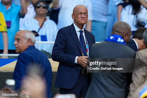 Miami, United States Pierluigi Collina looks on during the FIFA World Cup 2026 Group H match between Uruguay and Cabo Verde at Miami Stadium on June...