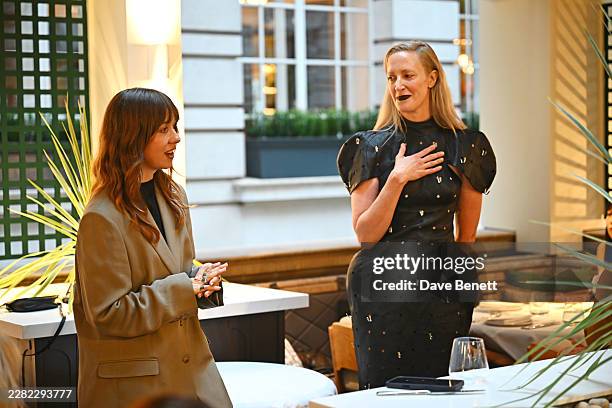 Catty Taylor aka Cattytay and Leanne Elliott-Young attend IoDF Platform's "The New Ownership" Salon Dinner at Rosewood London on June 22, 2026 in...