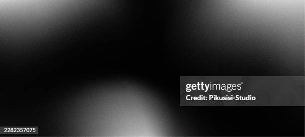 abstract dark black and grey grainy gradient background, modern minimalist moody fluid blurry background with a noisy texture - flat lay background stock illustrations