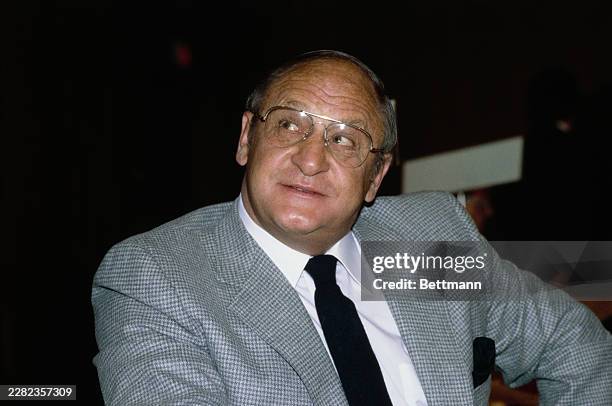 Bob Geary, general manager of the Montreal Alouettes football team, April 14th 1982.